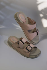 Papuci piele naturala Lucida roz