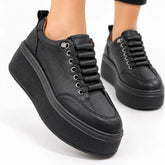 Pantofi piele naturala Bruges Black