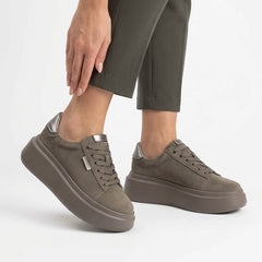 Pantofi piele naturala Lyon Beige Inchis