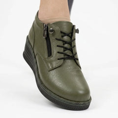 Pantofi piele naturala Manchester Green