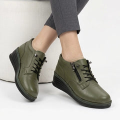 Pantofi piele naturala Manchester Green