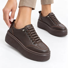 Pantofi piele naturala Bruges Brown