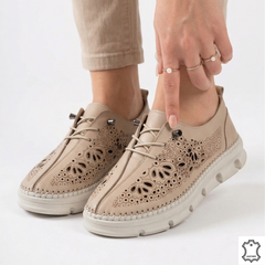 Pantofi casual damă piele naturală bej Brăila