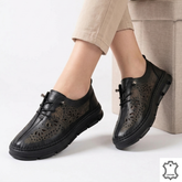 Pantofi casual damă piele naturală neagră Brăila