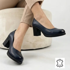 Pantofi cu toc piele naturala Istanbul Blumarin