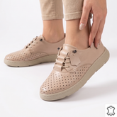 Pantofi damă bej din piele naturală Galați