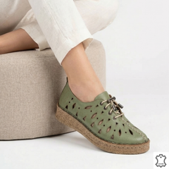 Pantofi sport-casual verzi cu design ergonomic