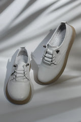 Pantofi casual dama eleganta piele naturala Solaris Alb