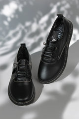 Pantofi casual dama eleganta piele naturala Solaris Negru