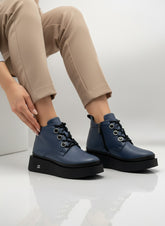 Ghete piele naturala Nuts JeansBlue