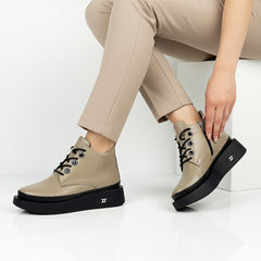 Ghete piele naturala Nuts Vision