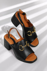 Sandale piele naturala Ventus Negru image 0