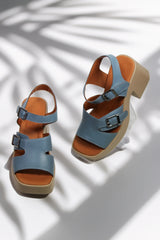 Sandale piele naturala Bruma Albastra image 3