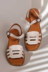 Sandale piele naturala Caleta Pudra image 2