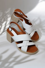 Sandale piele naturala Orion Alb image 0