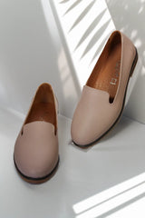 Balerini piele naturala Svetlana Pudra image 3