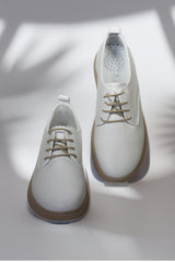 Pantofi piele naturala Colin Alb image 2