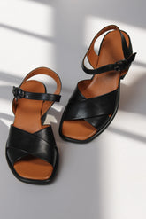 Sandale piele naturala Olas Negru image 0