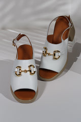 Sandale piele naturala Ventus Alb image 1