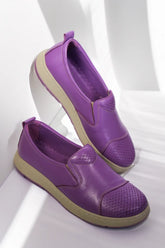 Pantofi piele naturala Debora Mov image 0