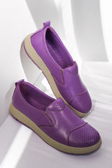 Pantofi piele naturala Debora Mov image 0