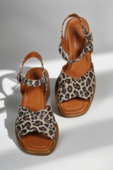 Sandale piele naturala Olas Leopard image 2