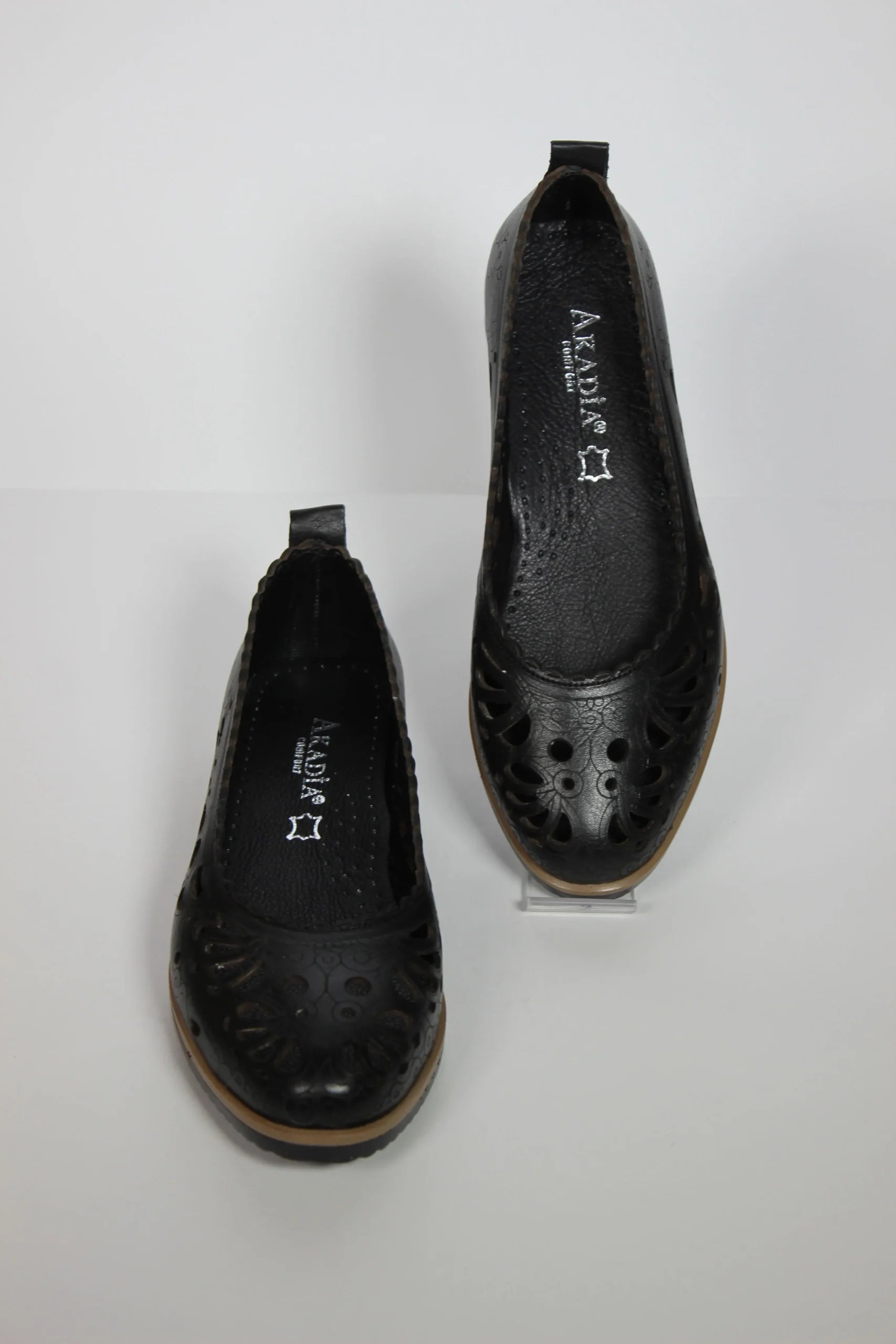 Balerini piele naturala Teresa 2 Negru image 2