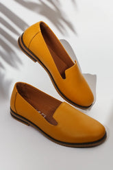 Balerini piele naturala Svetlana Orange image 0