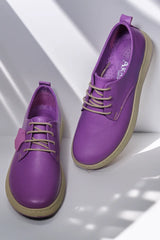 Pantofi piele naturala Colin Mov image 3