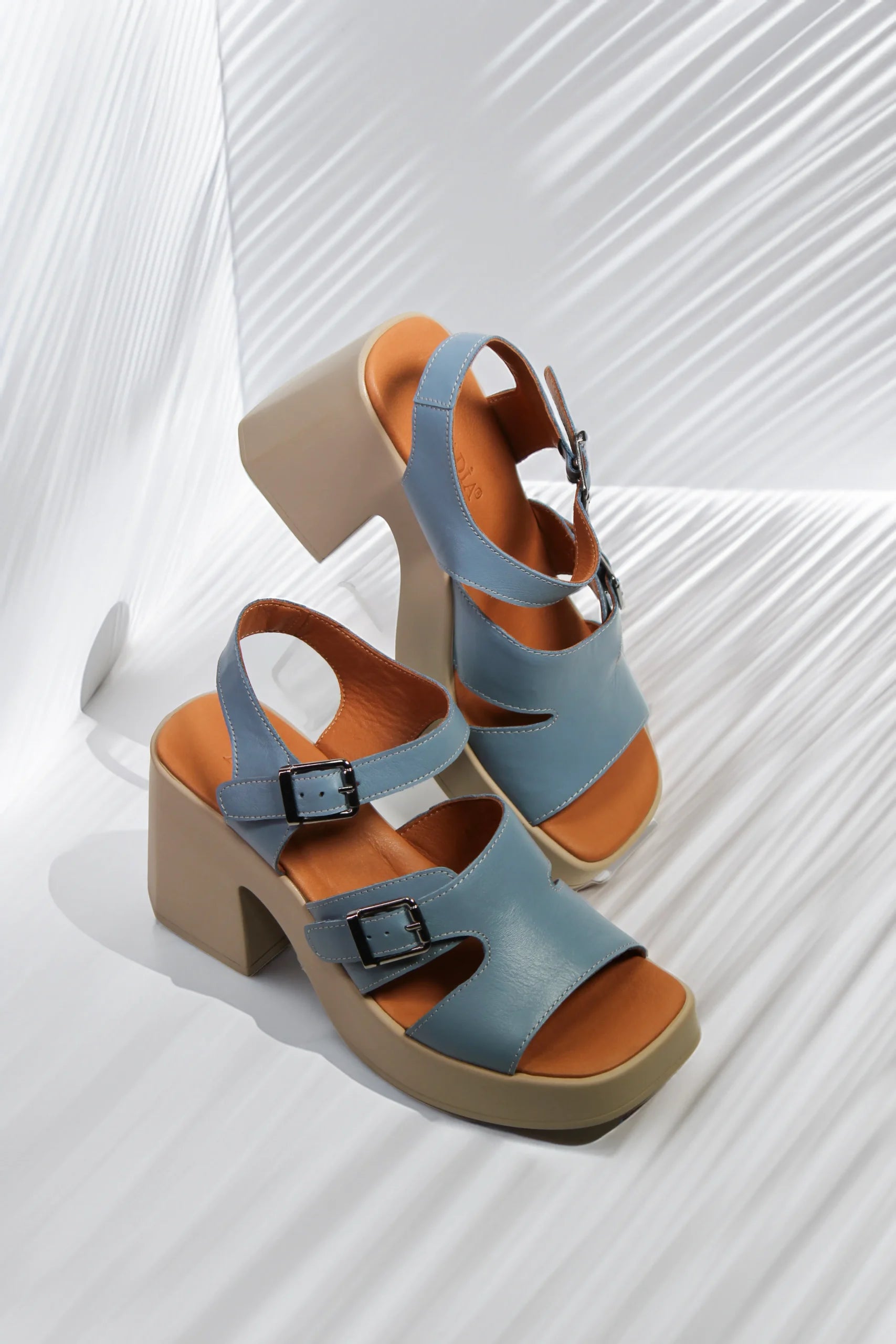 Sandale piele naturala Bruma Albastra image 0