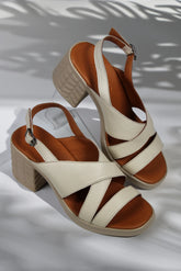 Sandale piele naturala Calora Bej image 0