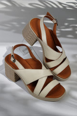 Sandale piele naturala Calora Bej image 0