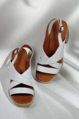 Sandale piele naturala Calora Alba image 1