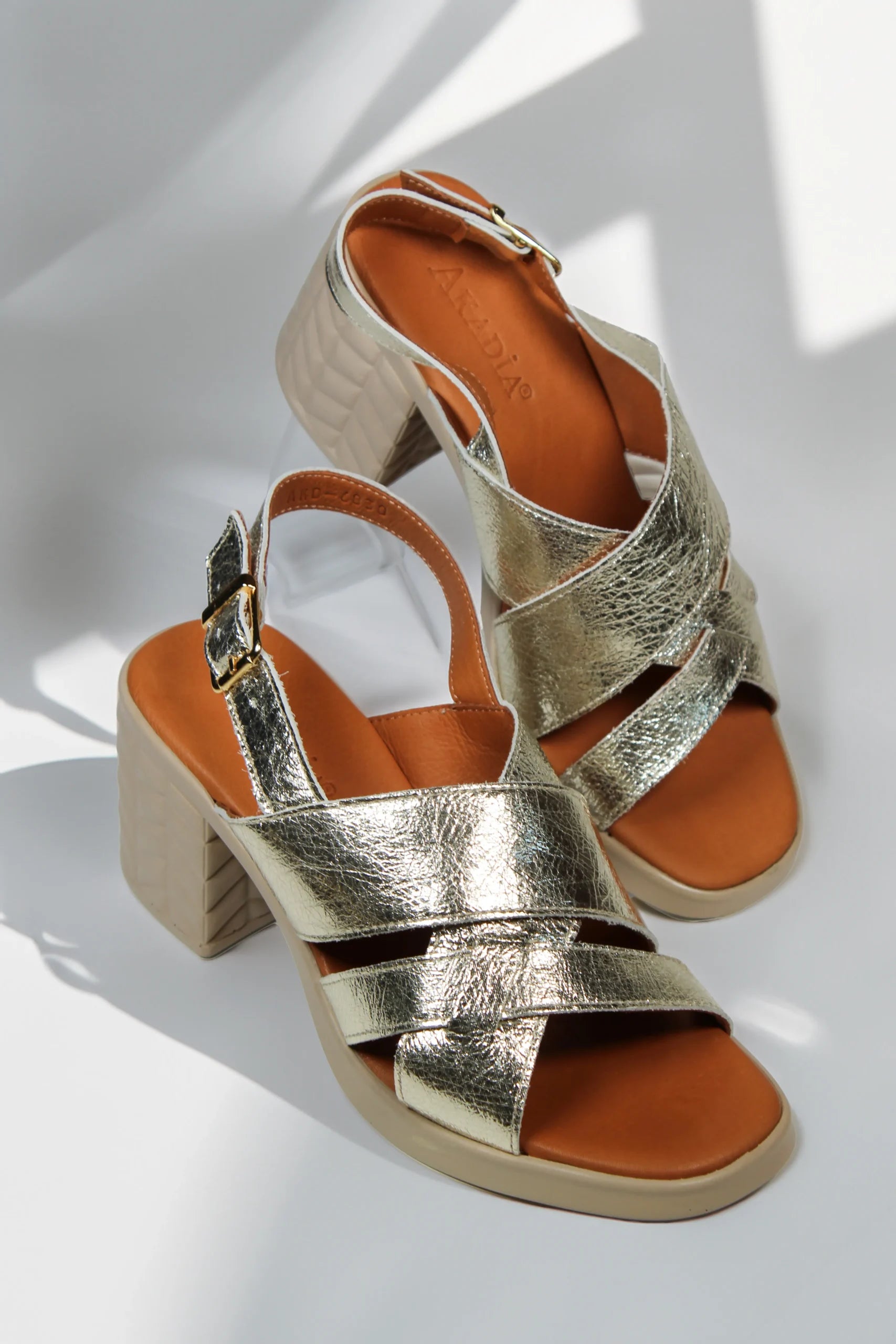 Sandale piele naturala Orion Gold image 1