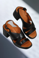 Sandale piele naturala Calora Neagra image 0