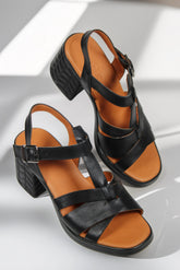 Sandale piele naturala Vesper Negru image 0