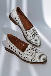 Balerini piele naturala Teresa Alba image 0