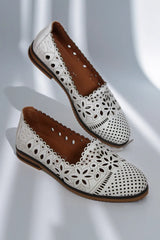 Balerini piele naturala Teresa Alba image 0