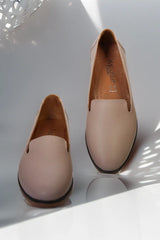 Balerini piele naturala Svetlana Pudra image 2