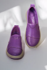 Pantofi piele naturala Debora Mov image 2