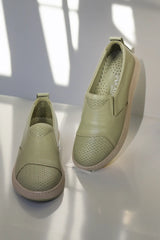 Pantofi piele naturala Debora Avocado image 3