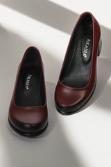 Pantofi cu toc piele naturala Helena Bordo image 3