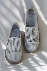 Elegant women's casual shoes made of natural leather Heliora 2 White