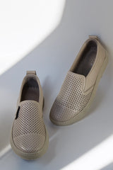 Pantofi casual dama eleganta piele naturala Heliora 2 Bej