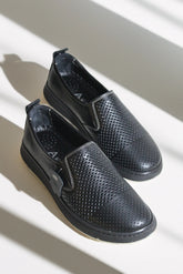 Pantofi casual dama eleganta piele naturala Heliora 2 Negru