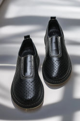 Pantofi casual dama eleganta piele naturala Heliora 3 Negru