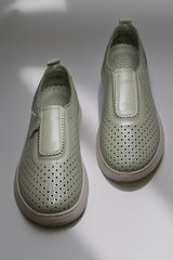 Pantofi casual dama eleganta piele naturala Heliora 3 Verde Avocado