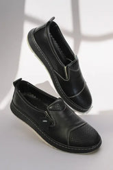 Pantofi casual dama eleganta piele naturala Heliora Neagra
