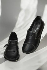 Pantofi casual dama eleganta piele naturala Heliora Neagra