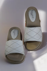 Papuci piele naturala Marbella Alba